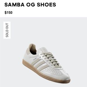 NWT Adidas Samba OG Shoes in Core White/Wonder White/Magic Beige